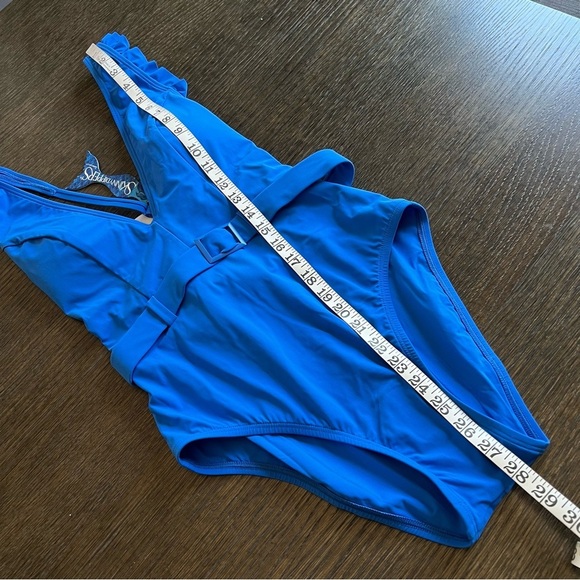 SkinnyDippers by Miraclesuit one piece Swimsuit
Jelly Beans Cinch Ruffle S, NWT - Picture 8 of 14